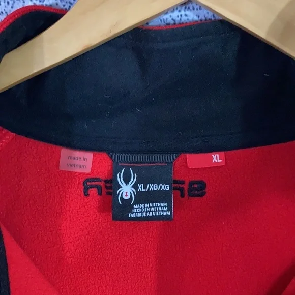 NWOT Spyder Men's Outbound 1/4 Zip Core Pullover Fleece Lined Sweater - Picture 2 of 4